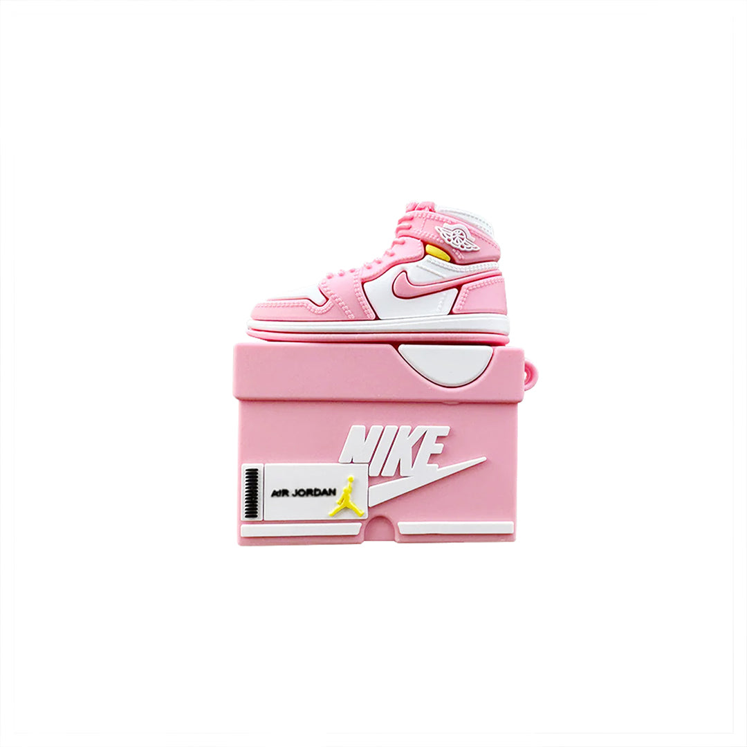 Airpods Jordan Encase Pink White